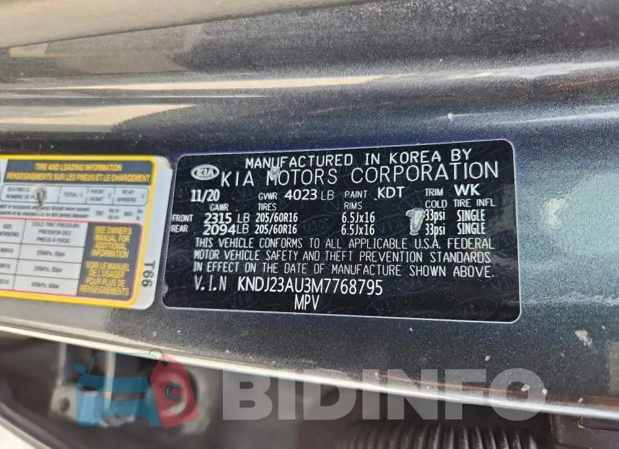 KNDJ23AU3M7768795 Photo# 13