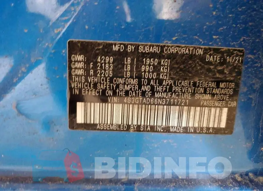 4S3GTAD66N3711721 Photo# 13
