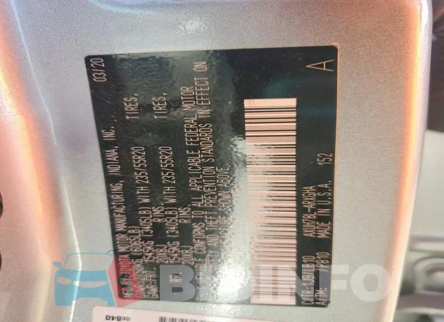5TDDBRCH1LS003394 Photo# 13
