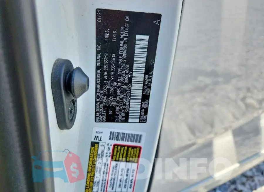 5TDGZRBH6MS541925 Photo# 12