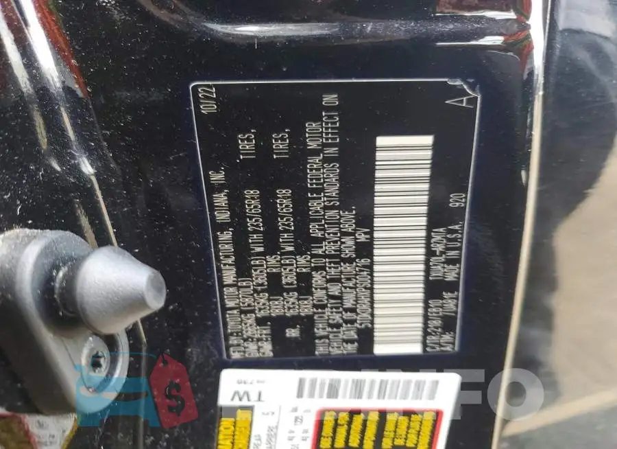 5TDKDRAHXPS004716 Photo# 13