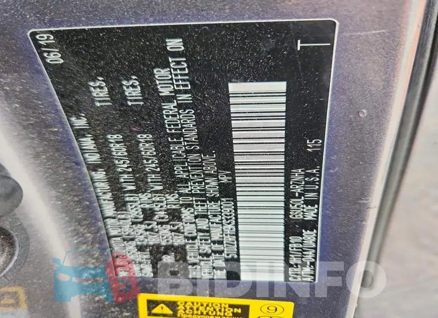 5TDZZRFH9KS339001 Photo# 14
