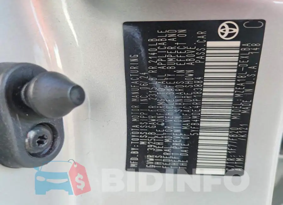 5YFB4MDE4RP183884 Photo# 13
