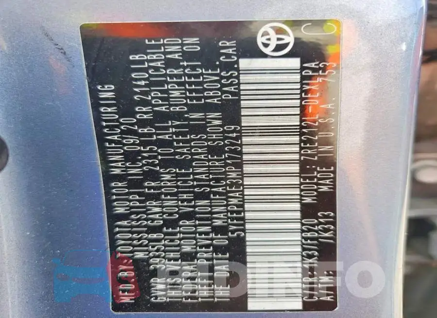 5YFEPMAE3MP173249 Photo# 12