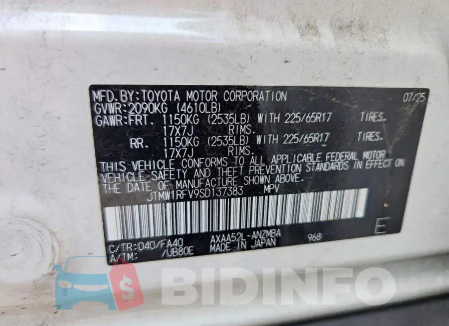 JTMW1RFV9SD137383 Photo# 12