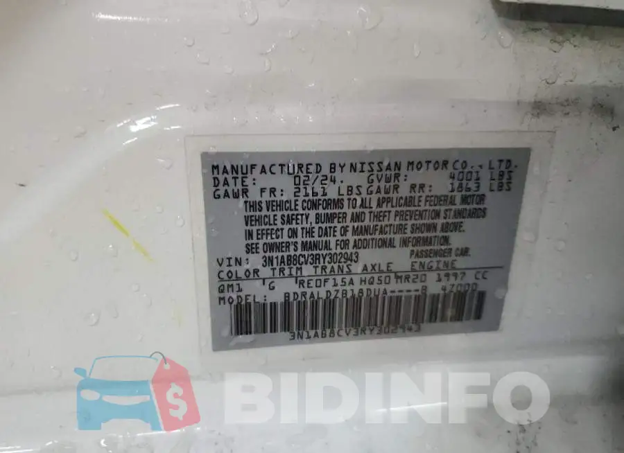 3N1AB8CV3RY302943 Photo# 12