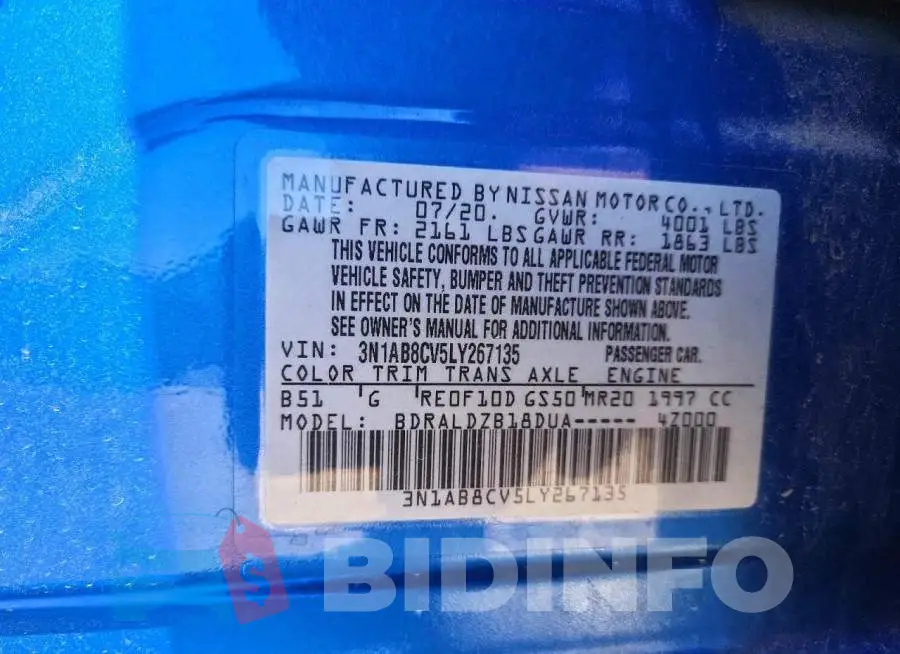3N1AB8CV5LY267135 Photo# 12