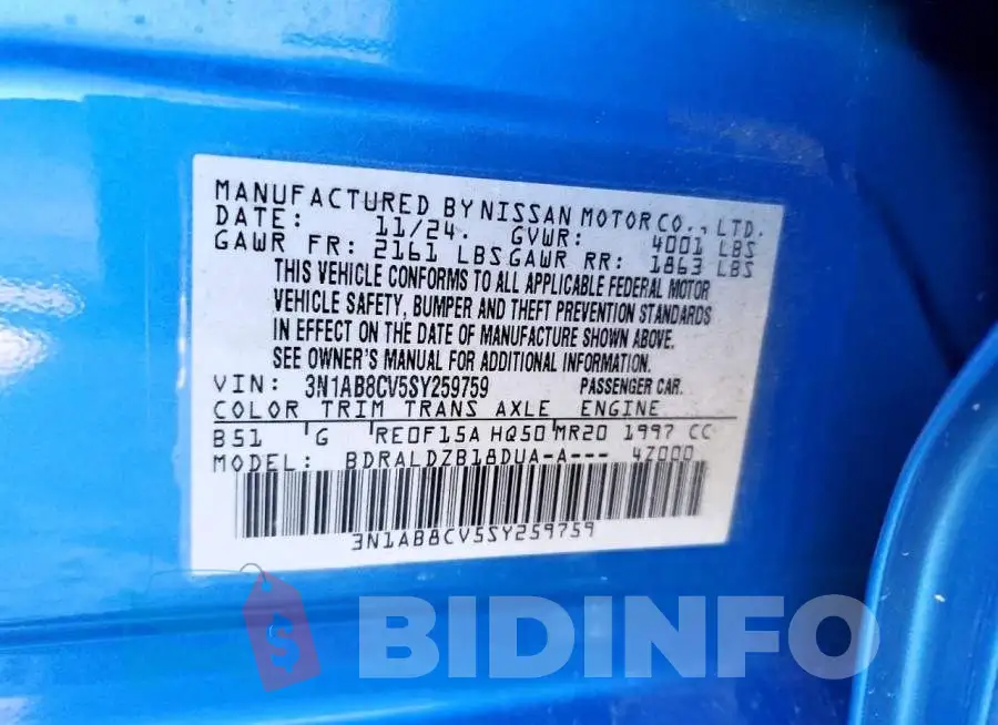 3N1AB8CV5SY259759 Photo# 12