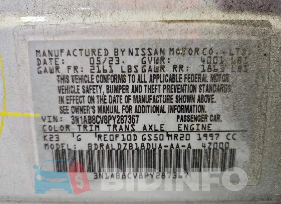 3N1AB8CV8PY287367 Photo# 13