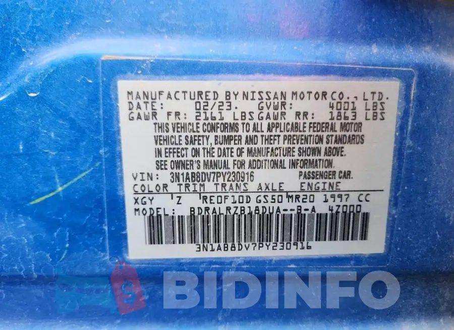 3N1AB8DV7PY230916 Photo# 12