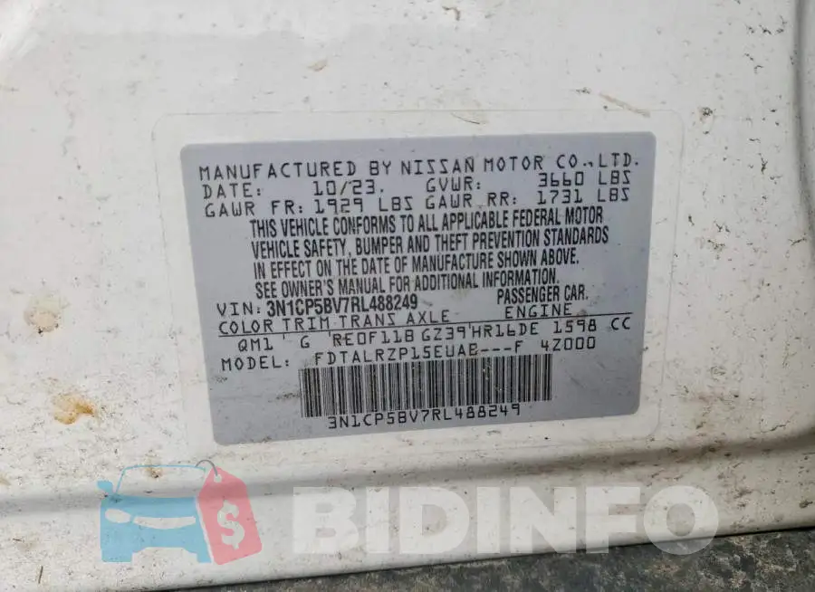 3N1CP5BV7RL488249 Photo# 12