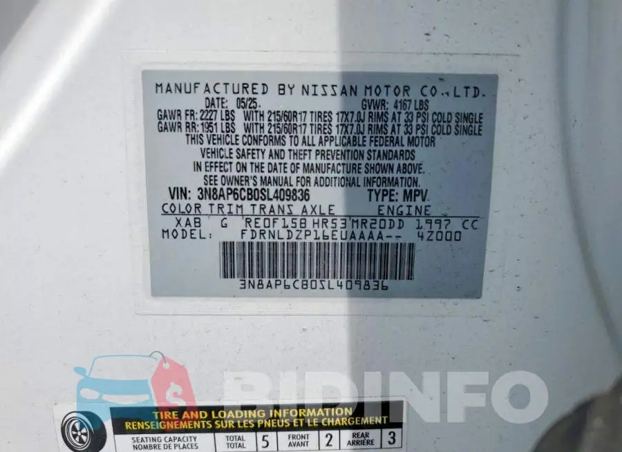 3N8AP6CB0SL409836 Photo# 14