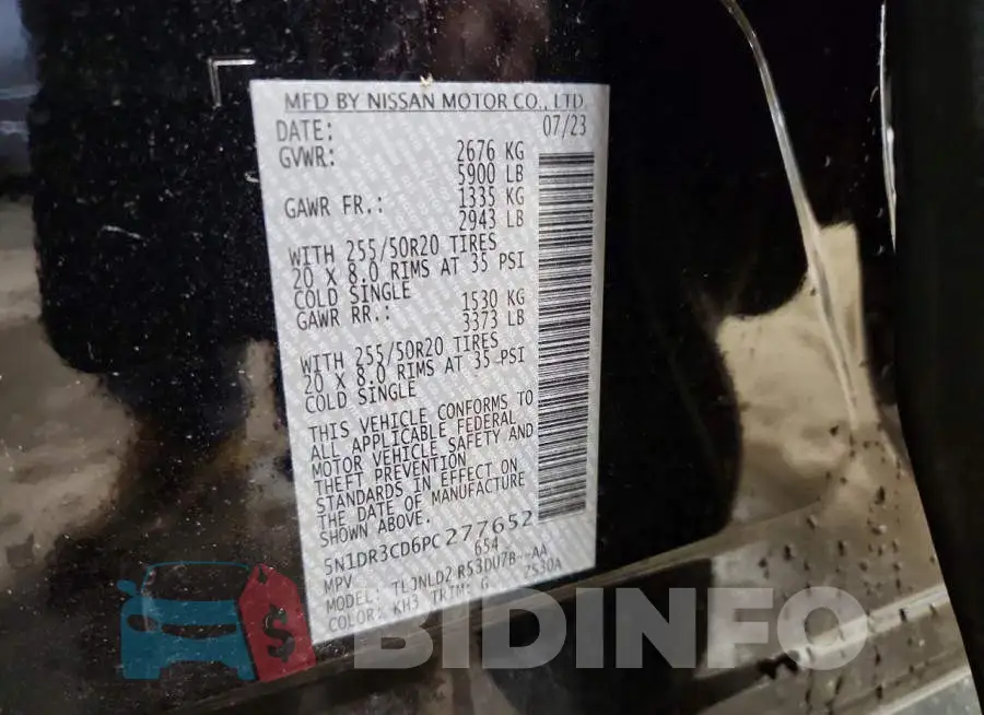 5N1DR3CD6PC277652 Photo# 14
