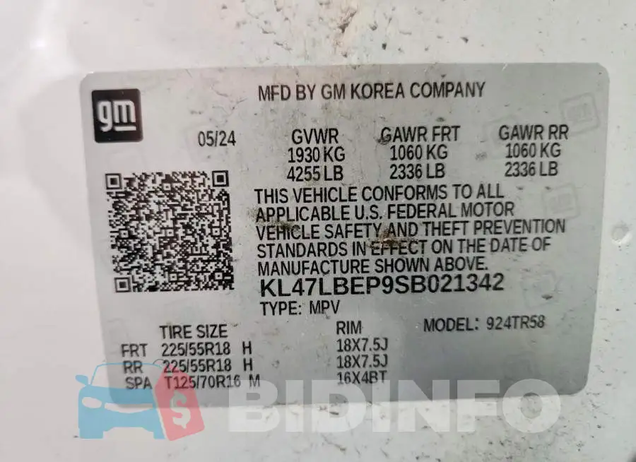KL47LBEP9SB021342 Photo# 13
