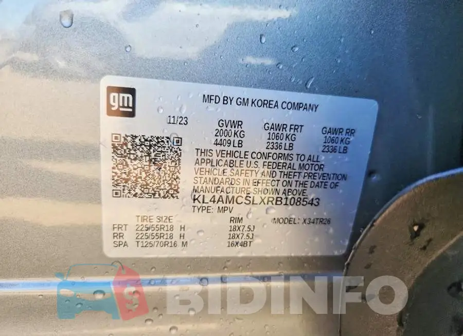 KL4AMCSLXRB108543 Photo# 13