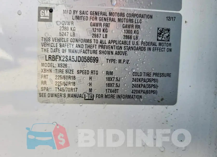 LRBFX2SA5JD058699 Photo# 13