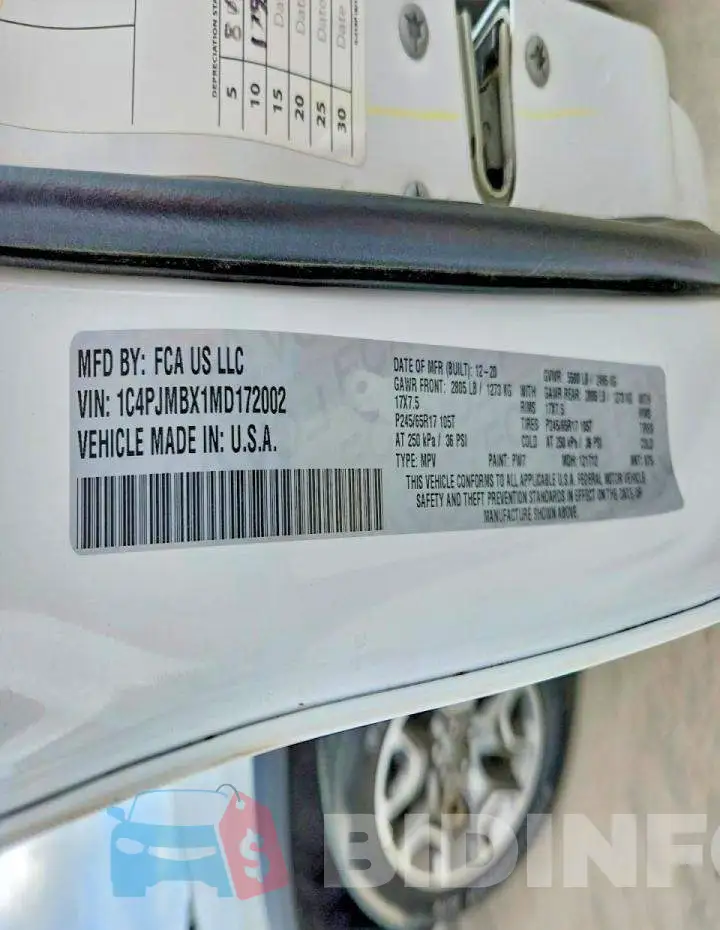 1C4PJMBX1MD172002 Photo# 13