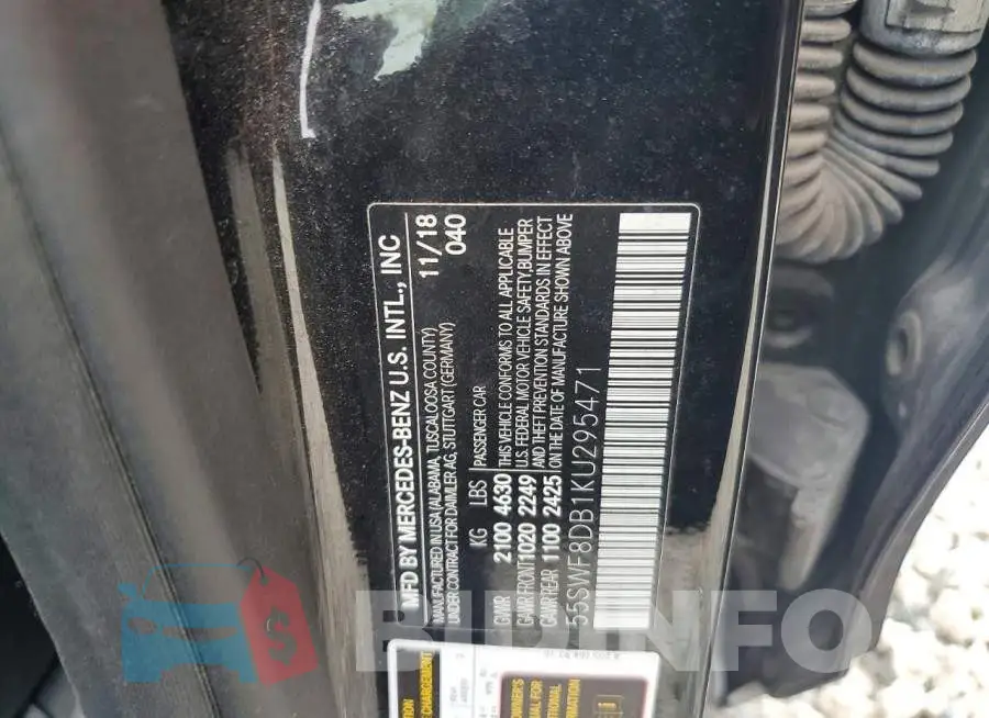55SWF8DB1KU295471 Photo# 12