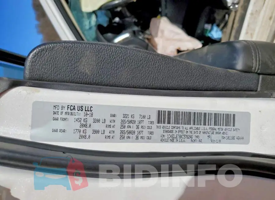 1C4SDJET6KC576246 Photo# 14