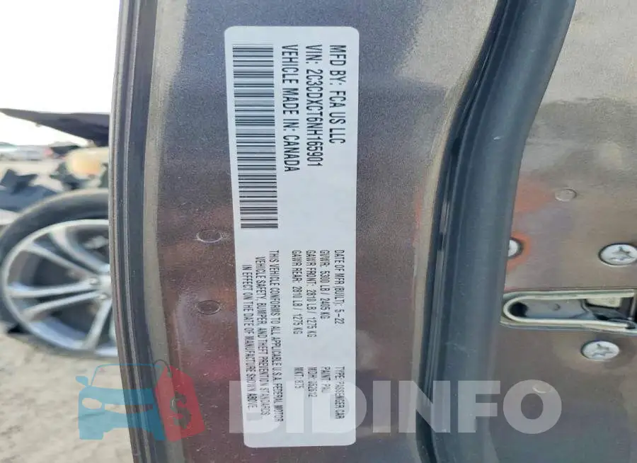 2C3CDXCT6NH165901 Photo# 13