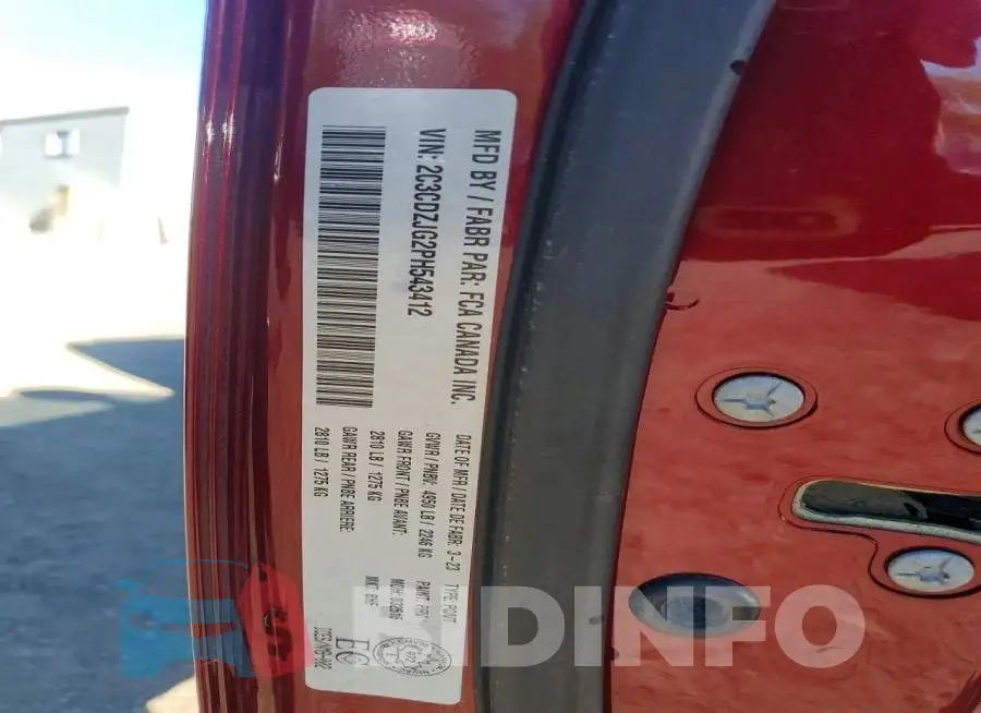 2C3CDZJG2PH543412 Photo# 13