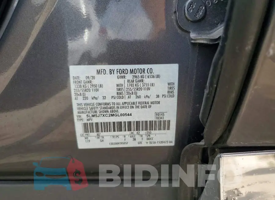 5LM5J7XC2MGL00544 Photo# 13