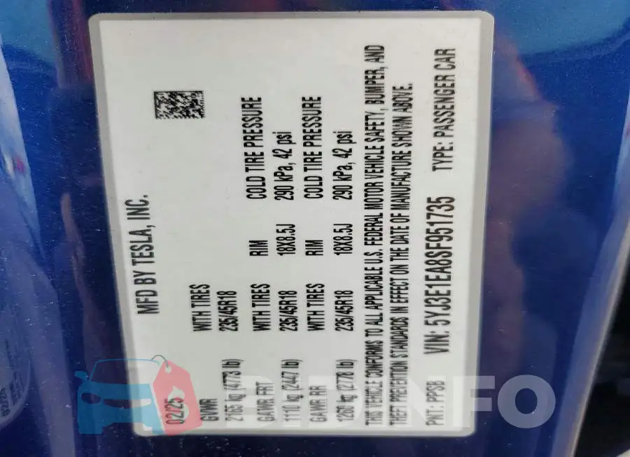 5YJ3E1EA8SF951735 Photo# 12