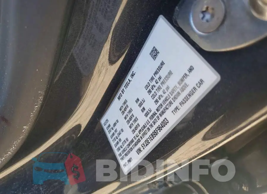 5YJ3E1EB9SF964003 Photo# 12