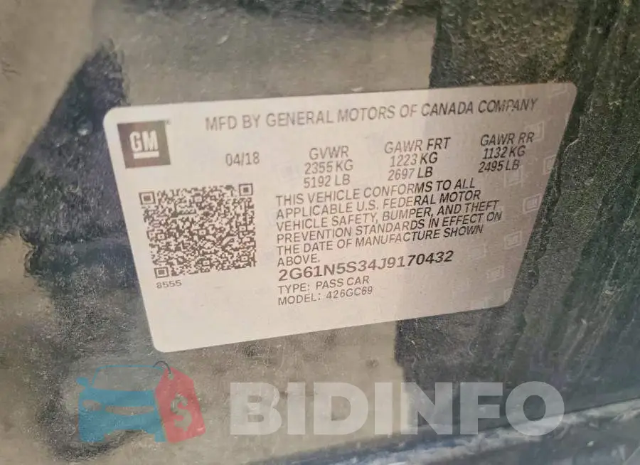 2G61N5S34J9170432 Photo# 12