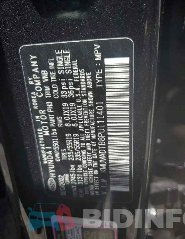 KMUMADTB8PU111401 Photo# 13