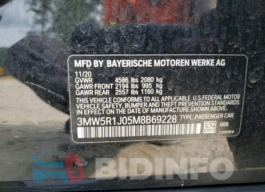 3MW5R1J05M8B69228 Photo# 12