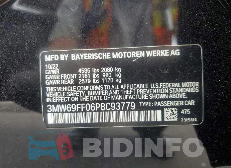 3MW69FF06P8C93779 Photo# 12