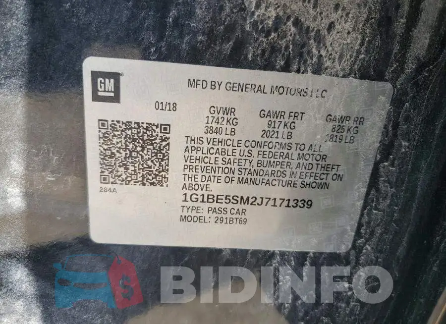 1G1BE5SM2J7171339 Photo# 12