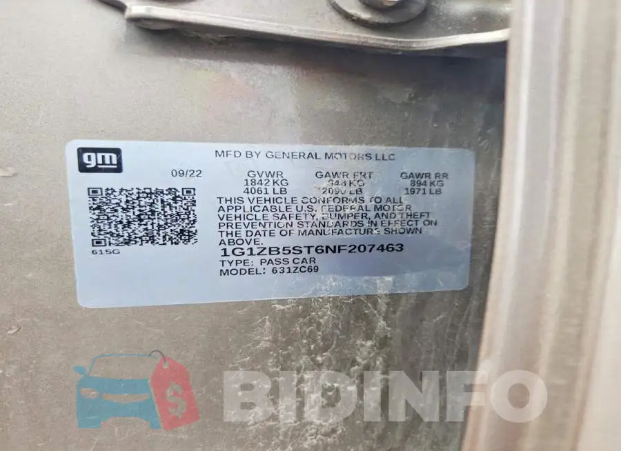 1G1ZB5ST6NF207463 Photo# 12