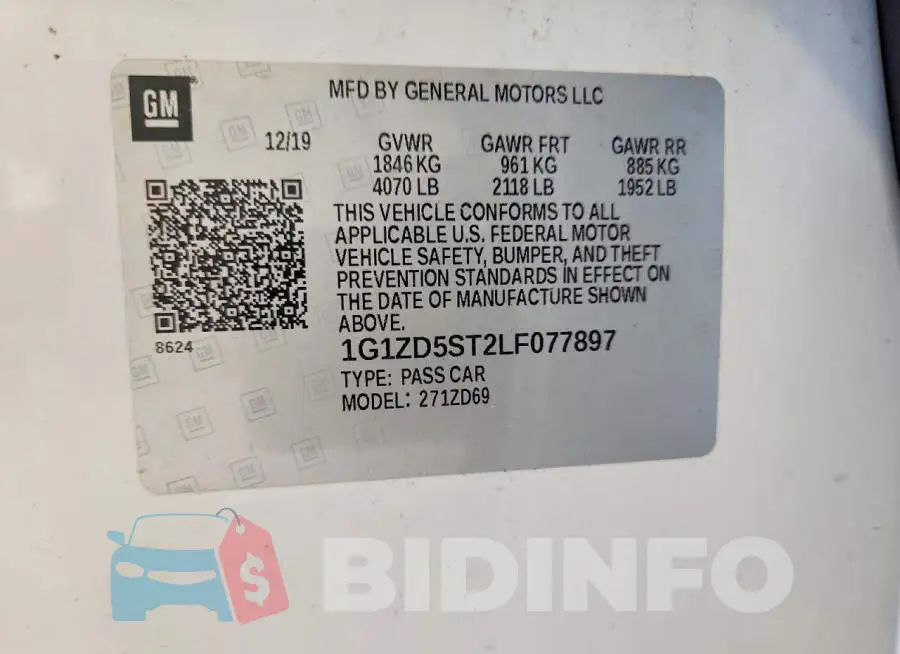 1G1ZD5ST2LF077897 Photo# 12