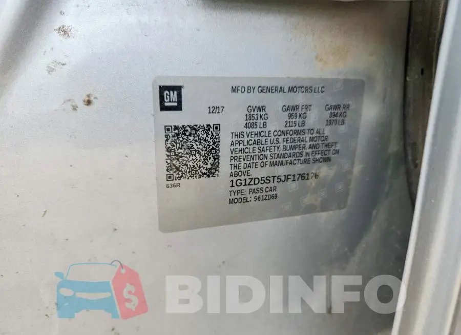 1G1ZD5ST5JF176176 Photo# 12