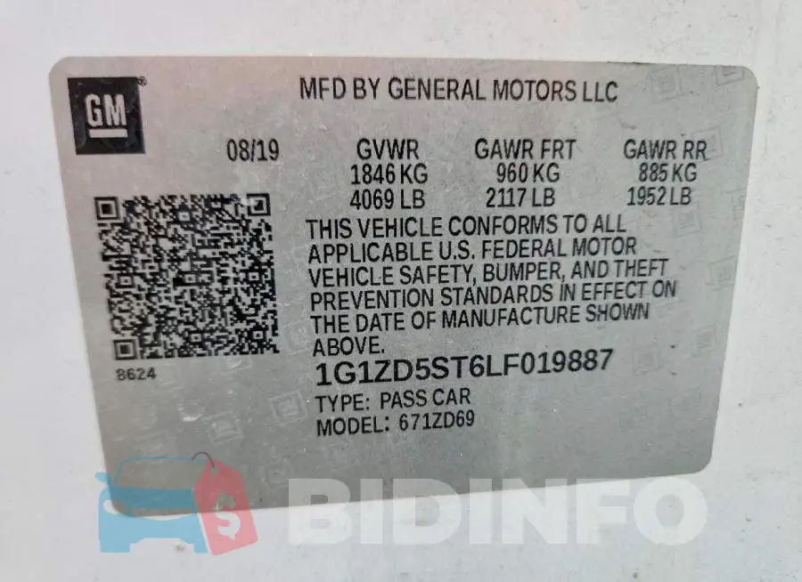 1G1ZD5ST6LF019887 Photo# 12