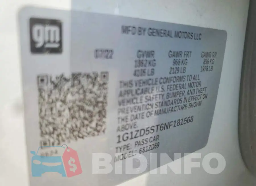 1G1ZD5ST6NF181568 Photo# 13