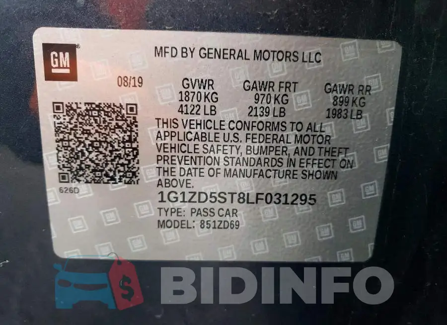 1G1ZD5ST8LF031295 Photo# 12