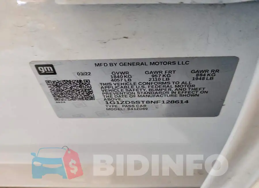 1G1ZD5ST8NF128614 Photo# 13