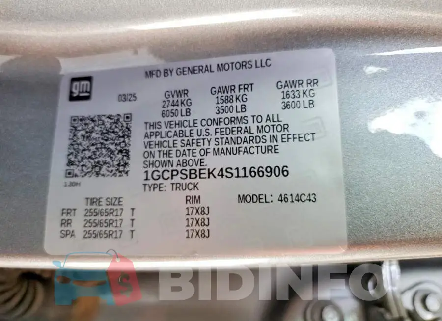 1GCPSBEK4S1166906 Photo# 12