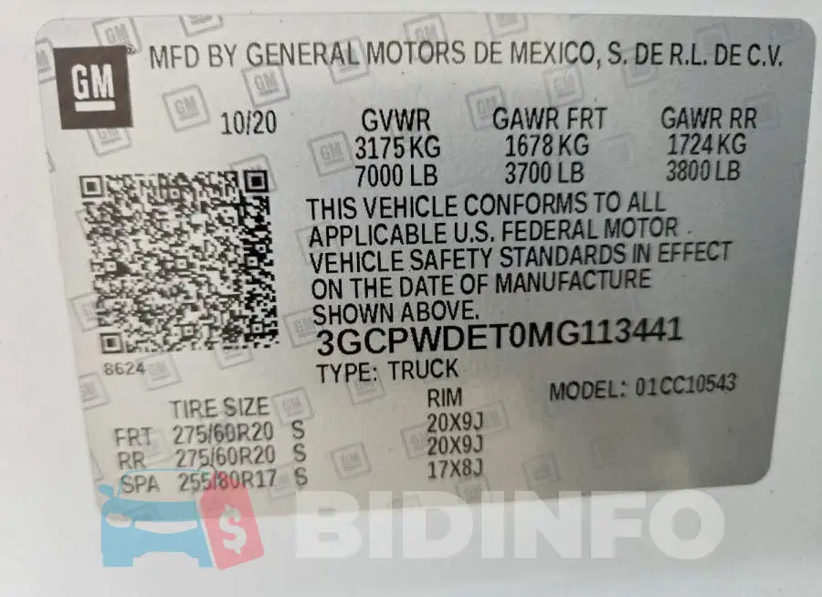 3GCPWDET0MG113441 Photo# 14