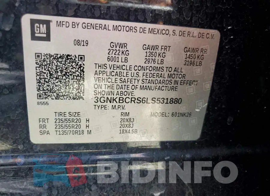 3GNKBCRS6LS531880 Photo# 13