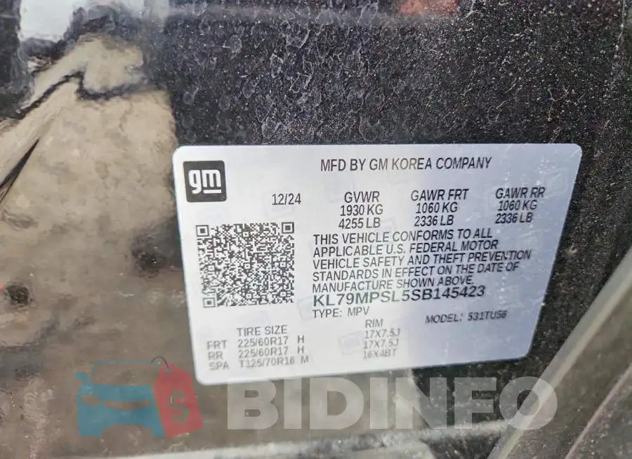 KL79MPSL5SB145423 Photo# 13
