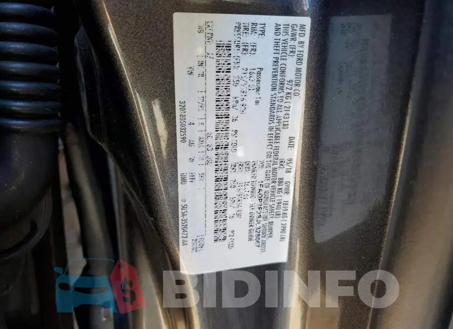 1FADP3F28JL328067 Photo# 12