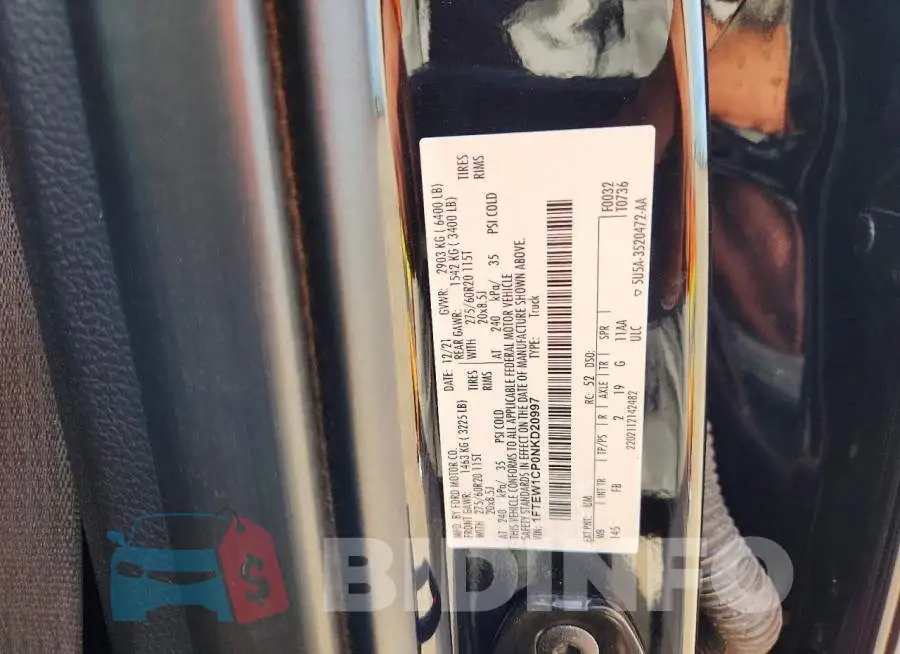 1FTEW1CP0NKD20997 Photo# 12