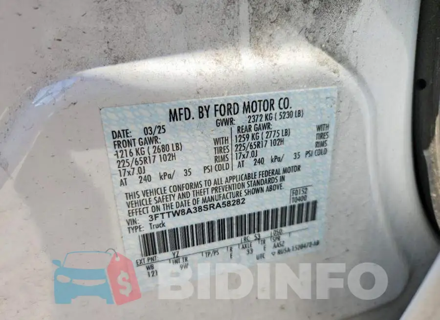 3FTTW8A38SRA58282 Photo# 12