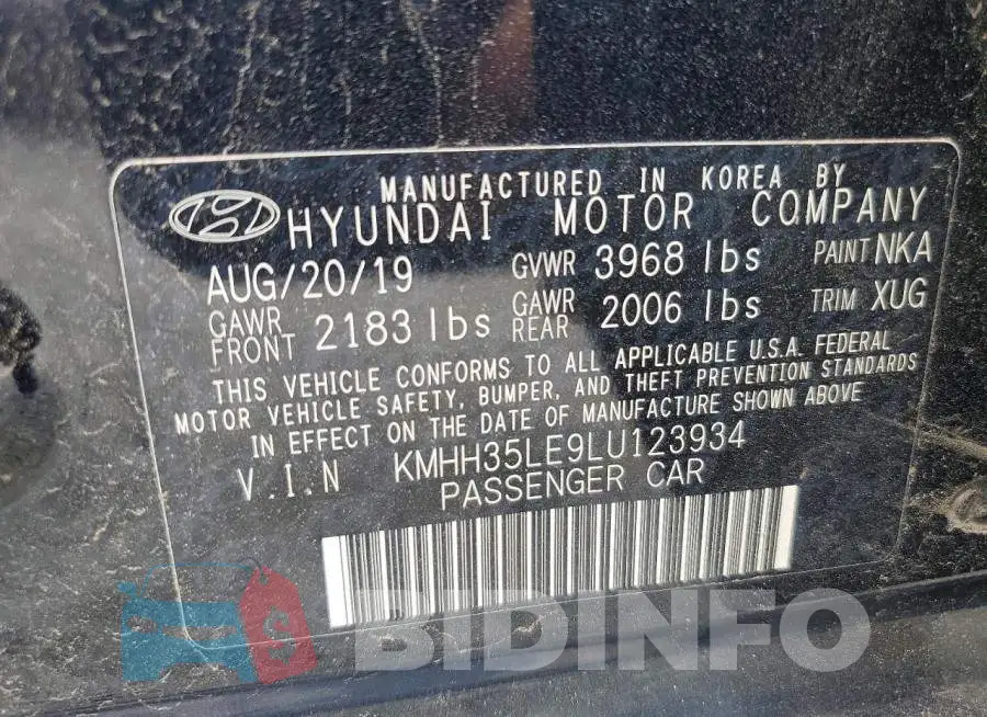 KMHH35LE9LU123934 Photo# 12