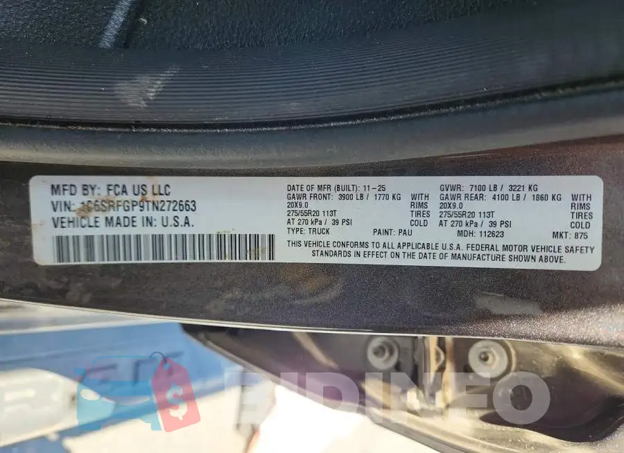 1C6SRFGP9TN272663 Photo# 12