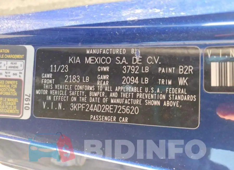 3KPF24AD2RE725620 Photo# 13